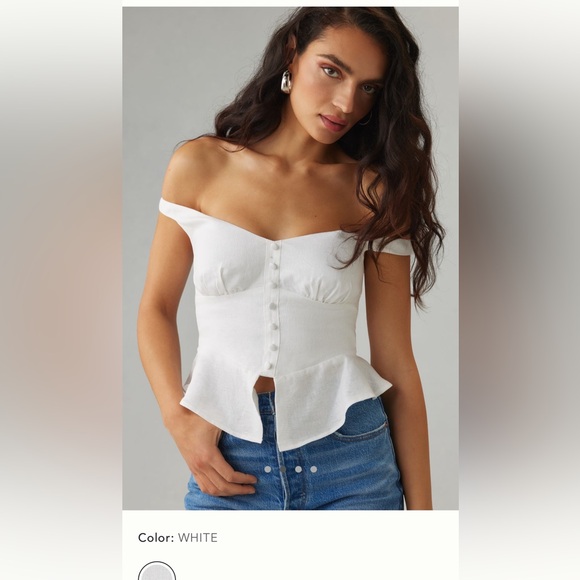 Reformation Tops - Reformation Lilly Linen Top